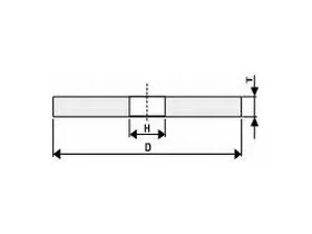 Kotouč T1 250x25x76 98A60J9V40 ; TYROLIT; 41461-2253.00