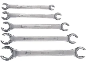1/4"-7/8"A/F FL/NUT RINGSPANNER SET (5)