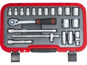 METRIC SOCKET SET (20-PCE) 1/2" SQ DR