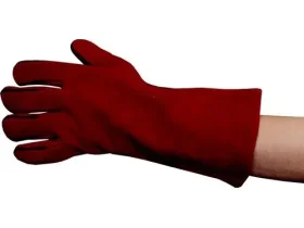 PAIR RED LINED GAUNTLETS