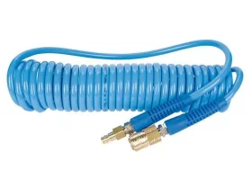Spirálová PU hadice PRO 6 m, O 6,5/10 mm, 9 bar s rychlospojkami