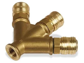 Rozdělovač, 3× rychlospojka, 3/8"