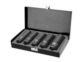 hlavice nástrčné rázové 1/2", sada 5ks, FORTUM