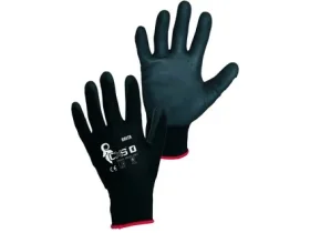 Povrstvené rukavice BRITA BLACK, černé, vel. 11