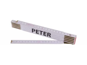 Skládací 2m PETER (PROFI,bílý,dřevo)