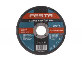 Kotouč řezný kov 115x1.2x22.2 FESTA