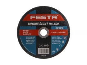 Kotouč řezný kov 180x2.5x22.2 FESTA