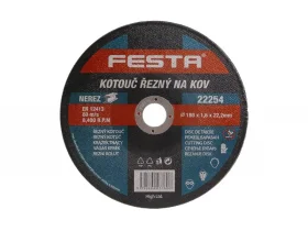 Kotouč řezný kov 180x1.6x22.2 FESTA