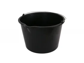 Vědro stavební s nálevkou UH 20L černé