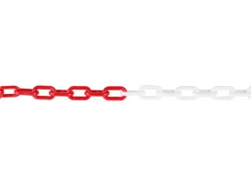 Řetěz plastový 6mm/25m červeno-bílý