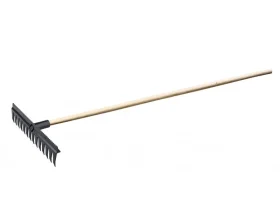 Hrábě plastové s násadou 160cm, 14 zubů