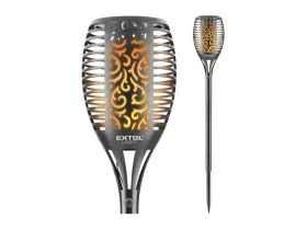 pochodeň LED s plamenem, 79cm, solární nabíjení, 35lm