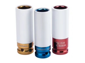 hlavice nástrčné rázové 1/2", sada 3ks, 17-19-21mm, L 86mm