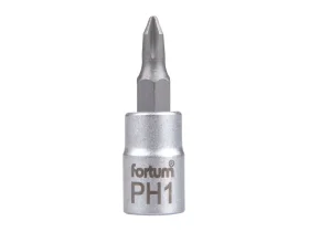 hlavice zástrčná 1/4" bit křížový, PH 1, L 37mm