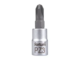 hlavice zástrčná 1/4" bit pozidriv, PZ 3, L 37mm