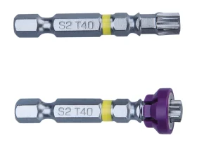 bity sada 2ks TORX s magnetickým kloboučkem, T 40x50mm, S2