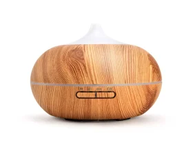 aroma difuzér Sumó, osvěžovač a zvlhčovač vzduchu, imitace světlého dřev, 300ml
