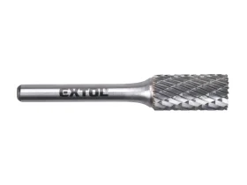 fréza karbidová, válcová s čelním ozubením, pr.12x25mm/stopka 6mm,sek střední(double-cut)