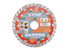 kotouč diamantový řezný TURBO PLUS - suché i mokré řezání, 115x22,2mm