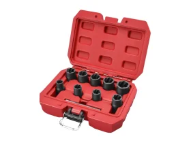 hlavice na uvolňování šroubů a&nbsp;matic, sada 10ks, 3/8", 10-19mm, CrMo