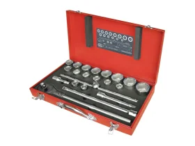 hlavice nástrčné, sada 22ks, 3/4"