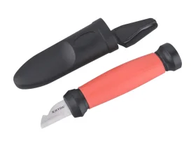 nůž na odizolování kabelů oboubřitý,s plast. pouzdrem, 155/120mm