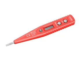 zkoušečka napětí digitální s displejem 12-220V, délka 146mm, pro AC/DC (střídavý/stejnosměrný proud)