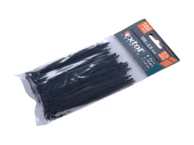 úvazky kabelové 2,5x100mm černé 100ks nylon
