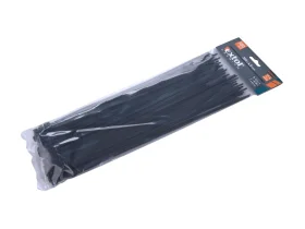 úvazky kabelové 4,8x300mm černé 100ks nylon