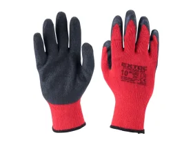 rukavice bavlněné polomáčené v latexu, velikost 10"