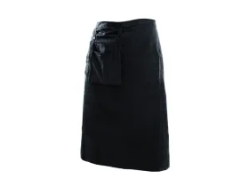 Zástěra číšnická dlouhá do pasu, černá, kepr 35% bavlna, 65% polyester