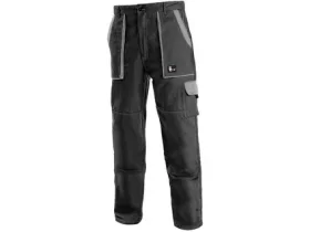 Kalhoty do pasu CXS LUXY JOSEF, pánské, černo-šedé, vel. 58