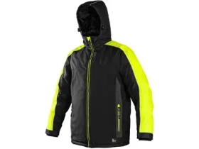 Bunda CXS BRIGHTON, zimní, černo-žlutá, vel. 2XL