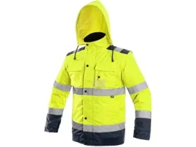 Bunda LUTON, výstražná, žluto-modrá, vel. 2XL