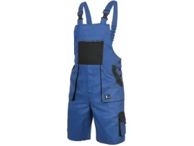 Kraťasy s&nbsp;náprsenkou CXS LUXY DENIS, pánské, modro-černé, vel. 56