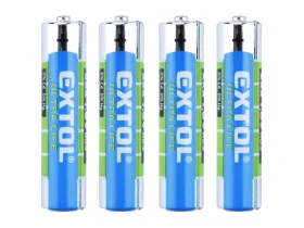 baterie zink-chloridové, 4ks, 1,5V AAA (R03)