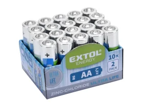 baterie zink-chloridové, 20ks, 1,5V AA (R6)
