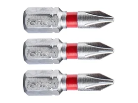 bit křížový phillips, sada 3ks, PH 1x25mm, S2