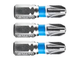 bit křížový pozidriv, sada 3ks, PZ 3x25mm, S2