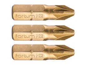 bit křížový pozidriv, sada 3ks, PZ 2x25mm,titan. úprava, S2