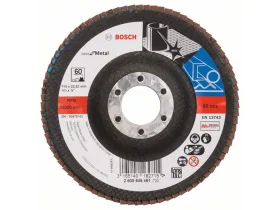 Lamelový brusný kotouč X571, Best for Metal D = 115 mm; K = 60, lomený