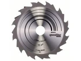 Pilový kotouč Speedline Wood 190 x 30 x 2,6 mm, 12