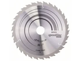 Pilový kotouč Speedline Wood - 210 x 30 x 2,6 mm, 30 BOSCH
