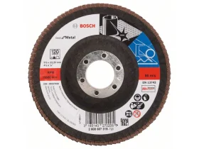 Lamelový brusný kotouč X571, Best for Metal D = 115 mm; K = 120, lomený