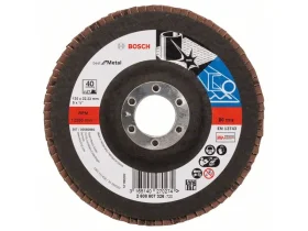 Lamelový brusný kotouč X571, Best for Metal D = 125 mm; K = 40, rovný 23222