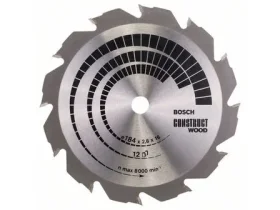 Pilový kotouč Construct Wood - 184 x 16 x 2,6 mm, 12 BOSCH