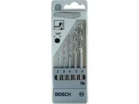 Sada vrtáků do dřeva, 6-hran,2-3-4-5-6mm BOSCH