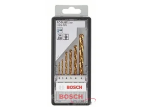 Sada vrtáků do kovu Robust Line HSS-TiN, 6dílná, 135° 2; 3; 4; 5; 6; 8 mm, 135°