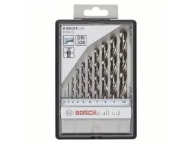 Sada vrtáků do kovu Robust Line HSS-G, 10dílná, 135° 1; 2; 3; 4; 5; 6; 7; 8; 9; 10 mm, 135°