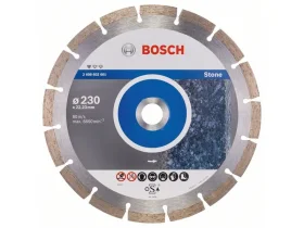 Bosch Diamantový dělicí kotouč Standard for Stone 230 x 22,23 x 2,3 x 10 mm